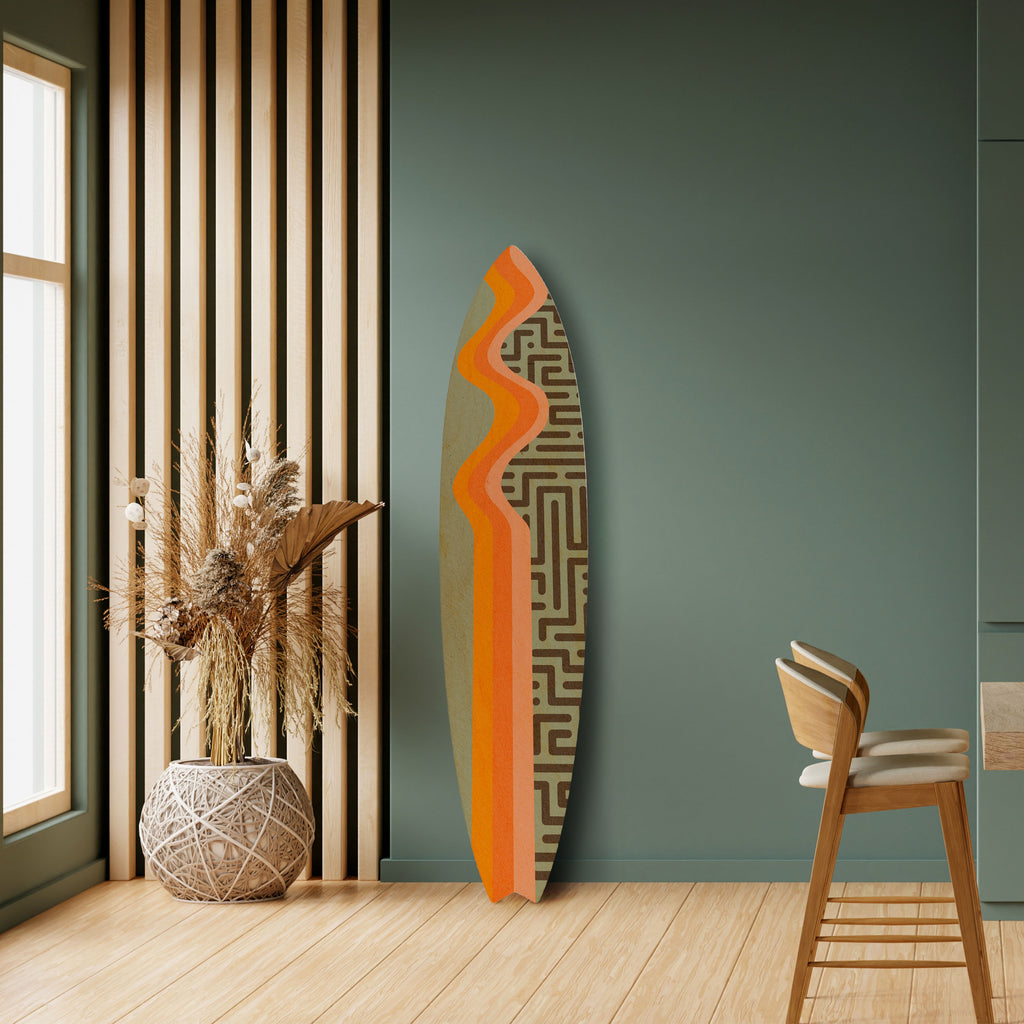SIMPLE SOLUTIONS Panel decorativo de tabla de surf