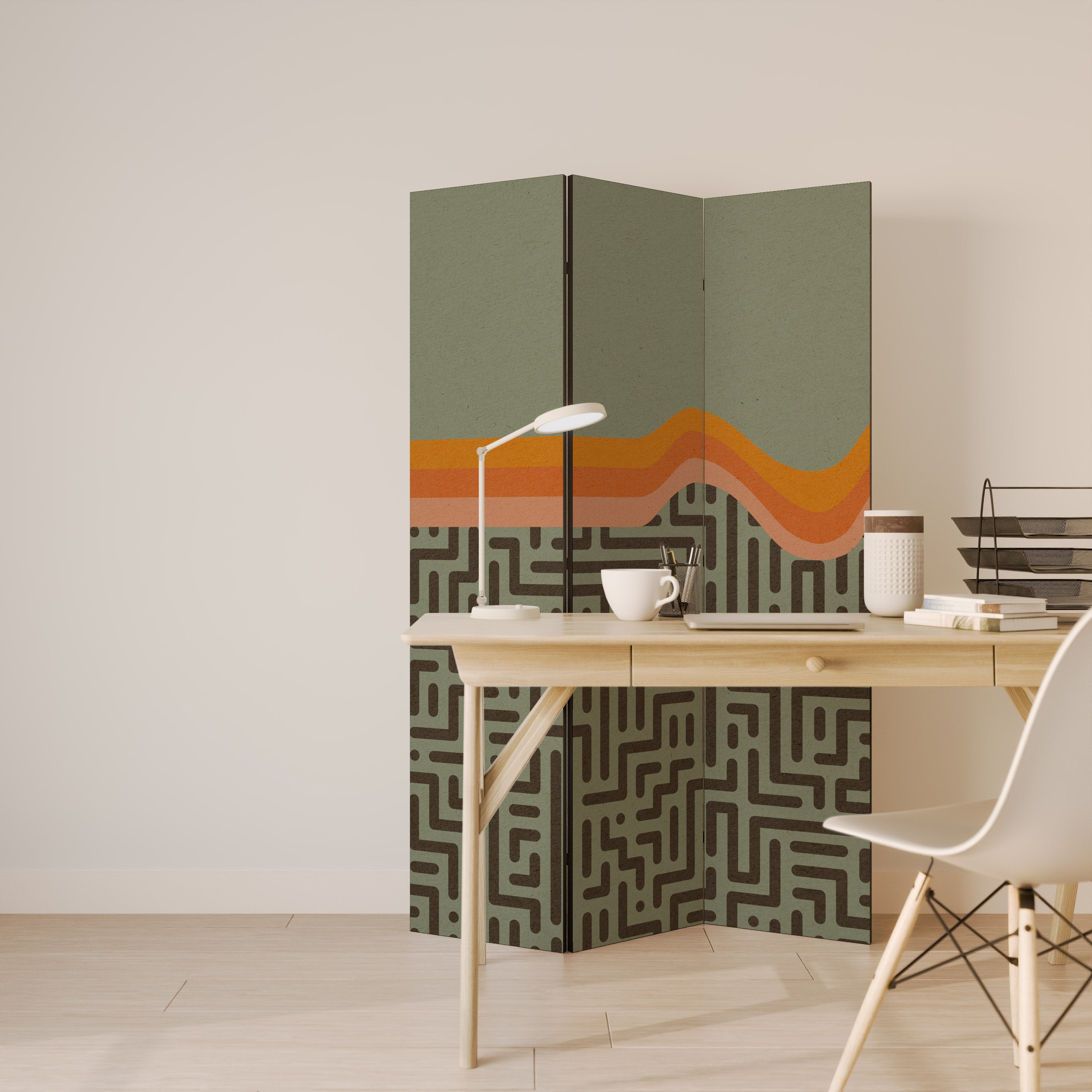 SIMPLE SOLUTIONS Decorative 3-Panel Room Divider