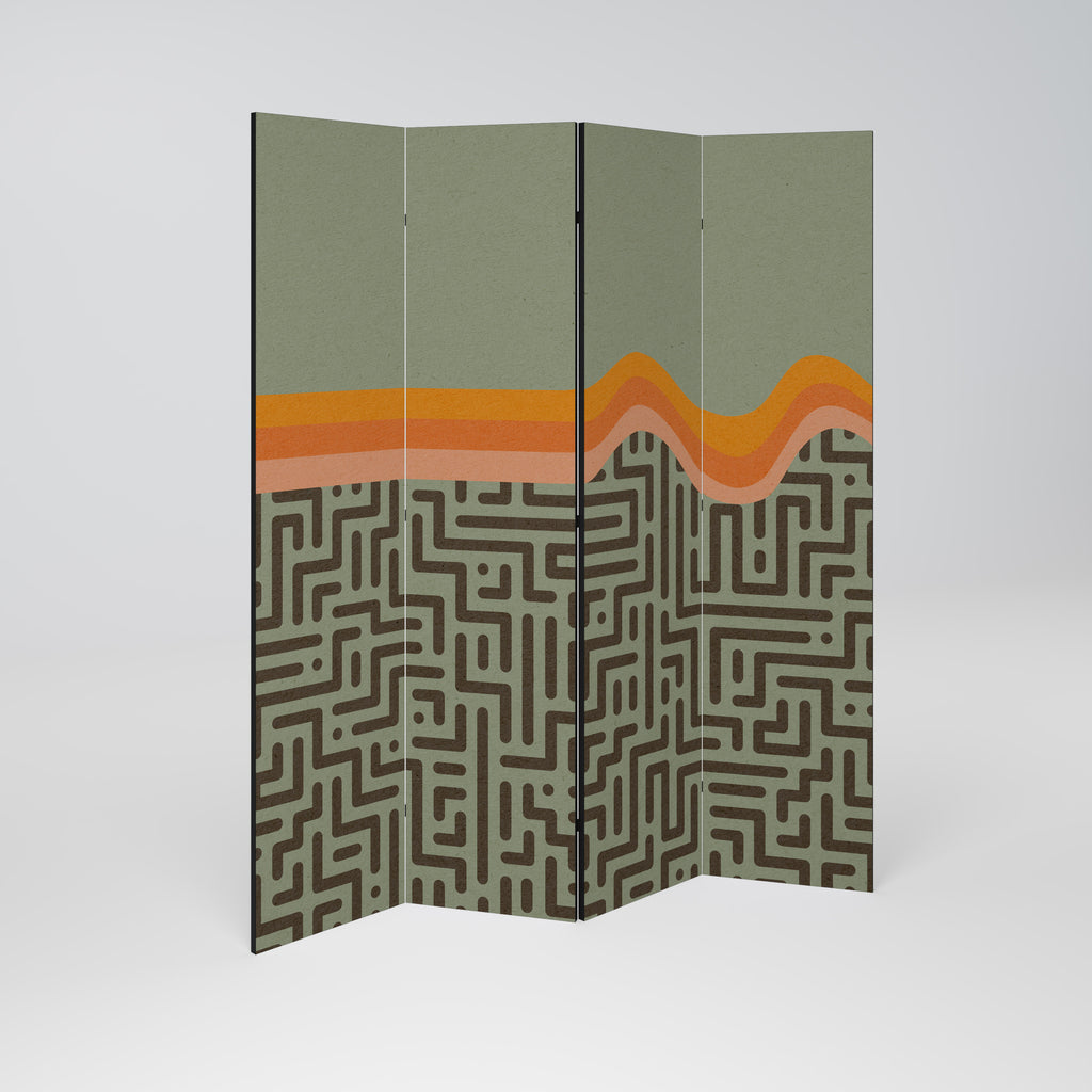 SIMPLE SOLUTIONS Decorative 4-Panel Room Divider