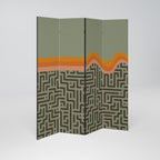 SIMPLE SOLUTIONS Decorative 4-Panel Room Divider
