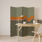 SIMPLE SOLUTIONS Decorative 4-Panel Room Divider