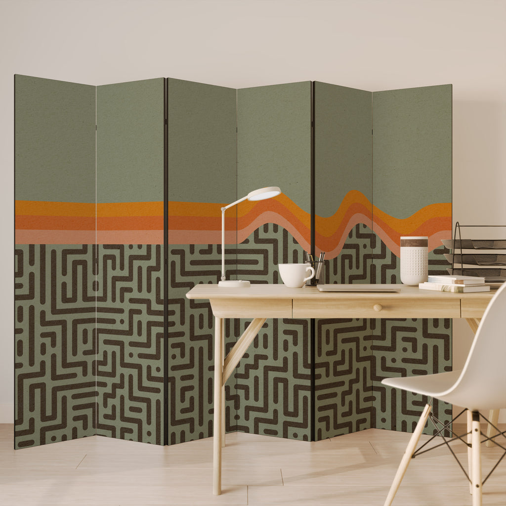 SOLUCIONES SIMPLES Biombo decorativo de 6 paneles