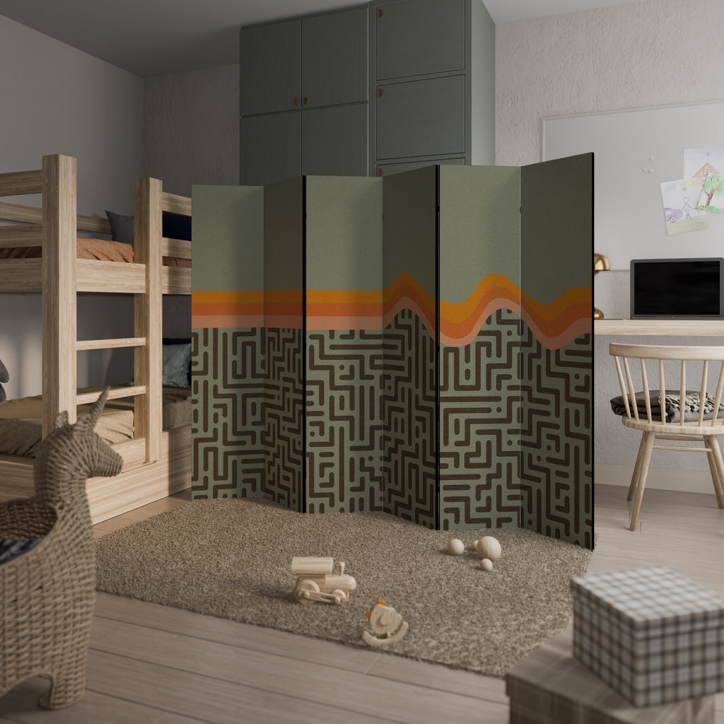 SOLUCIONES SIMPLES Biombo decorativo de 6 paneles