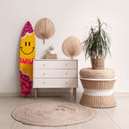 KEEP SMILING Panel decorativo de tabla de surf