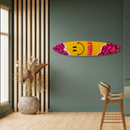 KEEP SMILING Panel decorativo de tabla de surf