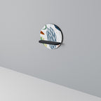 BOTANICAL HURRICANE Estante Redondo Decorativo en Acabado Negro