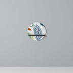 BOTANICAL HURRICANE Estante Redondo Decorativo en Acabado Negro