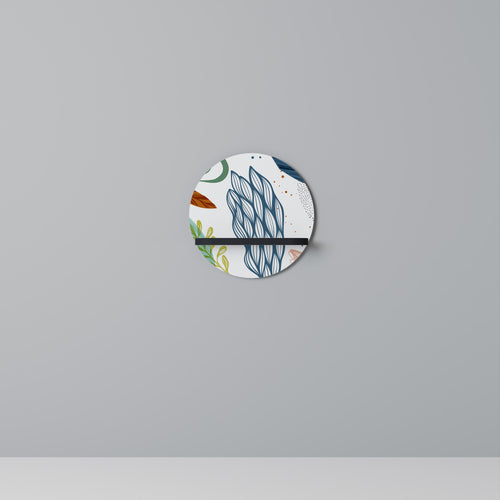 BOTANICAL HURRICANE Estante Redondo Decorativo en Acabado Negro