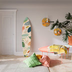 BOTANICAL HURRICANE Panel decorativo de tabla de surf