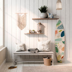 BOTANICAL HURRICANE Panel decorativo de tabla de surf