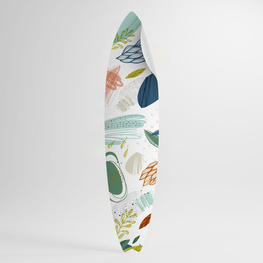 BOTANICAL HURRICANE Vinilo decorativo de tabla de surf