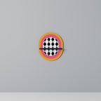 TEARS IN HEAVEN Estante Ovalado Decorativo en Acabado Negro