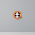 TEARS IN HEAVEN Estante Redondo Decorativo en Efecto Roble