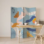 DREAMY SWIRLS Decorative 4-Panel Room Divider