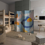 DREAMY SWIRLS Biombo Decorativo de 5 Paneles