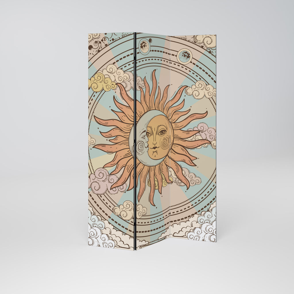 MYSTICAL STRUCTURE Biombo de 3 paneles