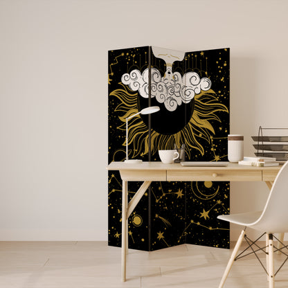 STELLAR CONSTELLATIONS Biombo de 3 paneles