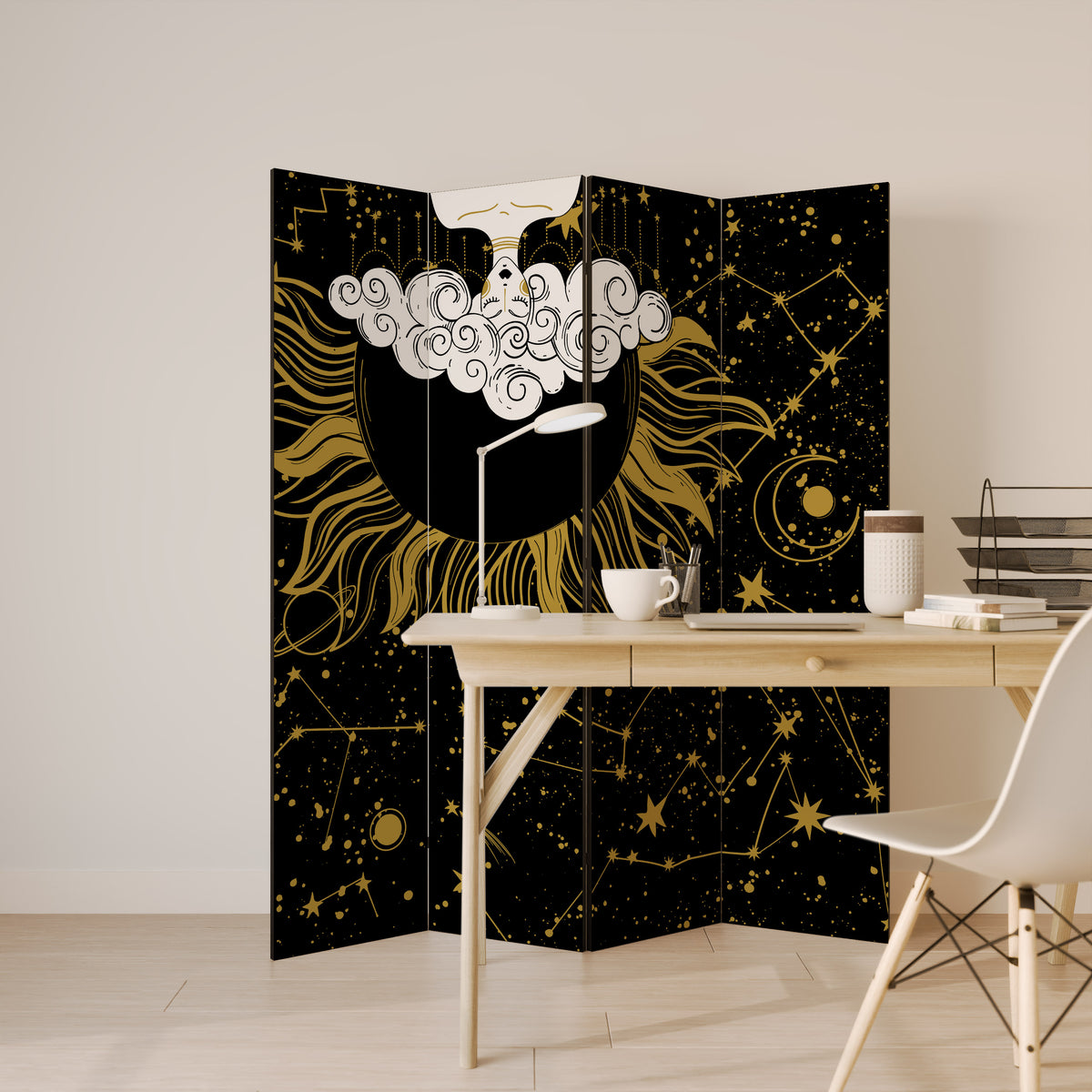 STELLAR CONSTELLATIONS 4-Panel Room Divider
