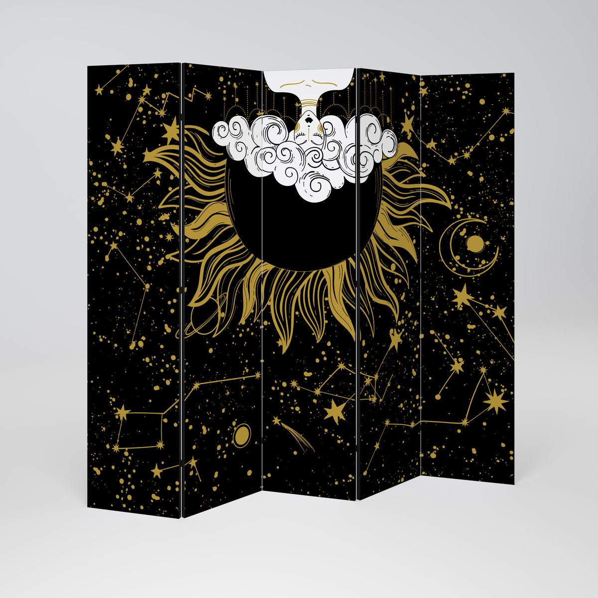 STELLAR CONSTELLATIONS Biombo de 5 paneles