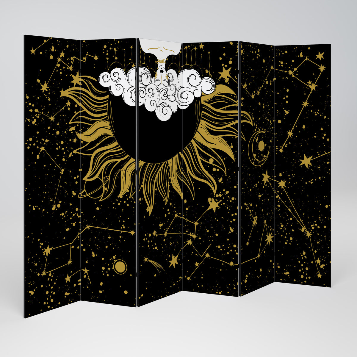 STELLAR CONSTELLATIONS Biombo de 6 paneles