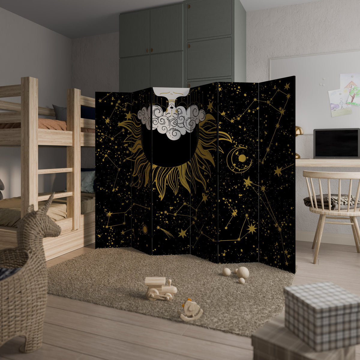 STELLAR CONSTELLATIONS Biombo de 6 paneles