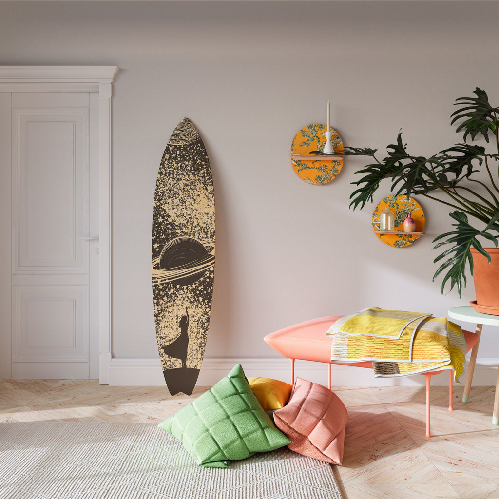 BRILLIANT UNIVERSE Panel decorativo de tabla de surf