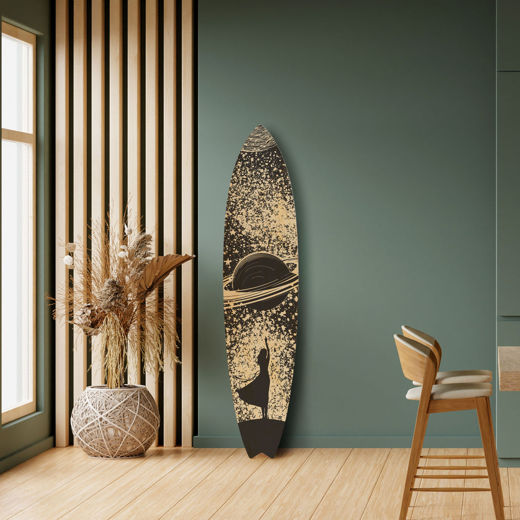 BRILLIANT UNIVERSE Panel decorativo de tabla de surf