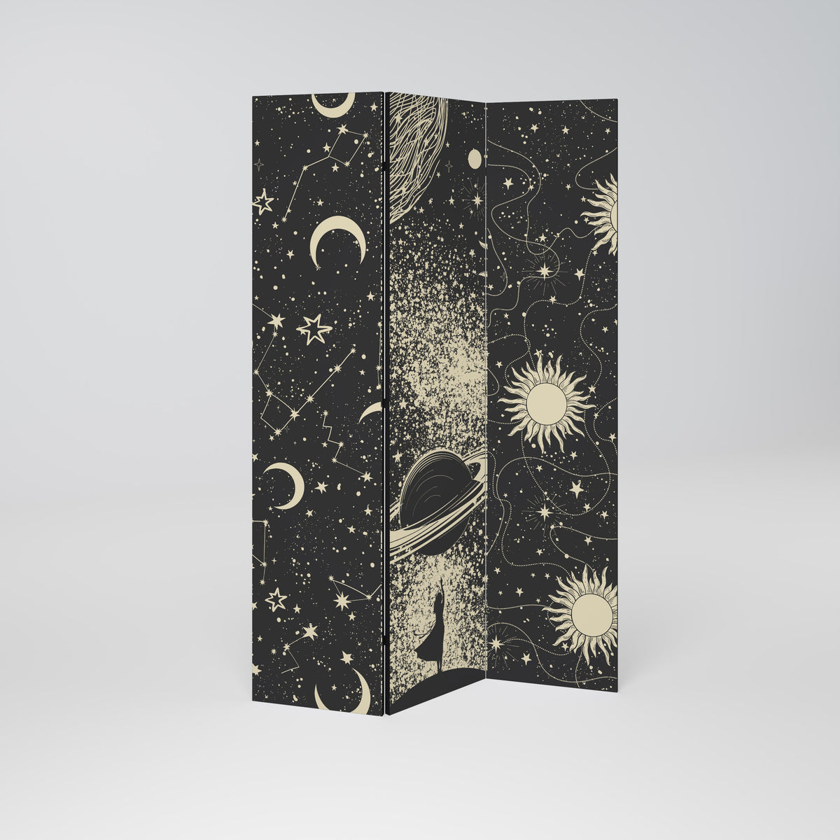 BRILLIANT UNIVERSE Biombo de 3 paneles