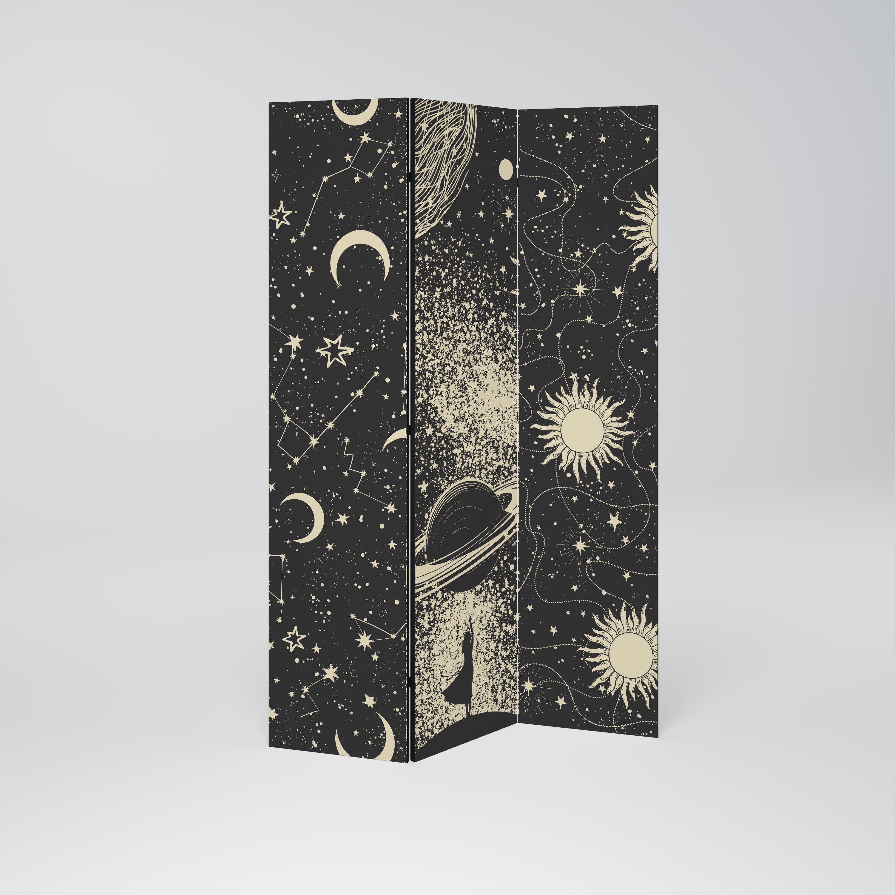 Biombo decorativo de 3 paneles BRILLIANT UNIVERSE