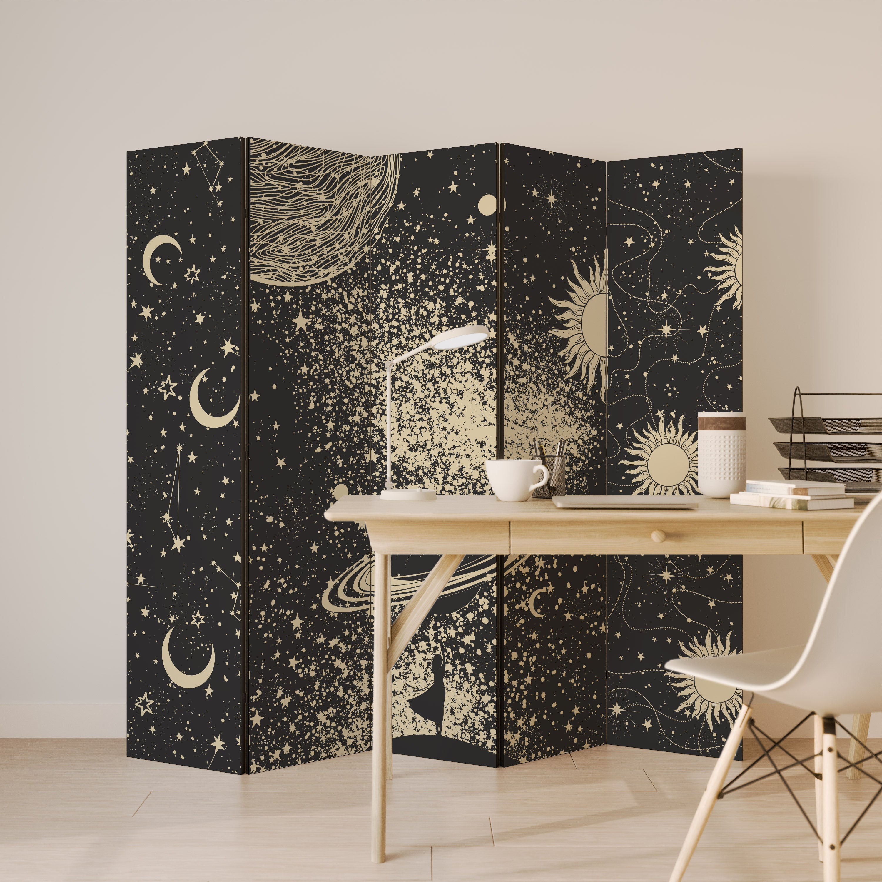 BRILLIANT UNIVERSE 5-Panel Room Divider