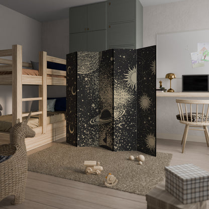 BRILLIANT UNIVERSE Biombo de 5 paneles