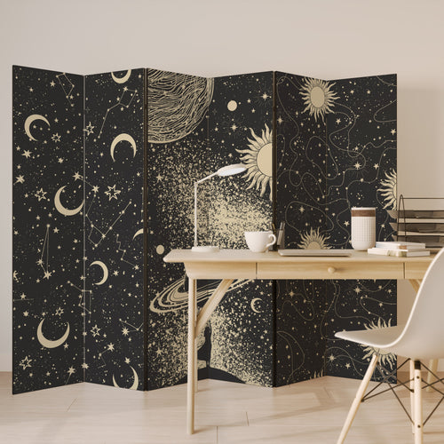 BRILLIANT UNIVERSE Biombo Decorativo de 6 Paneles