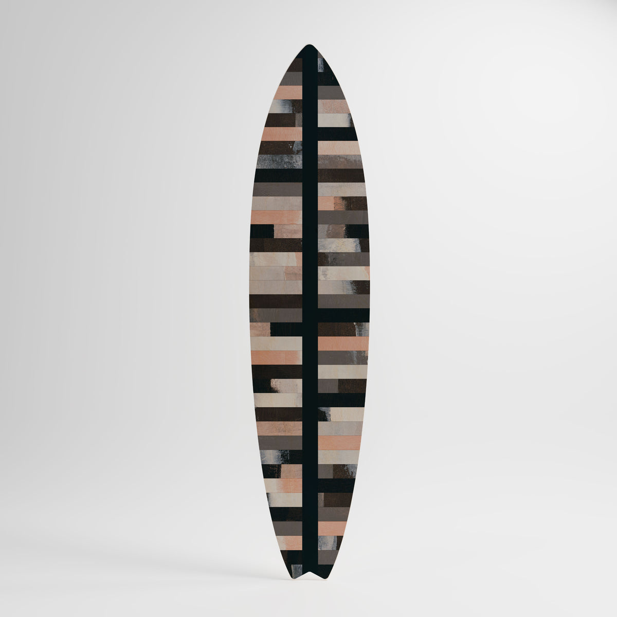 COLLAGE OF RECTANGLES Panel decorativo de tabla de surf