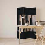 COLLAGE OF RECTANGLES Biombo de 3 paneles