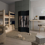 COLLAGE OF RECTANGLES Decorative 3-Panel Room Divider