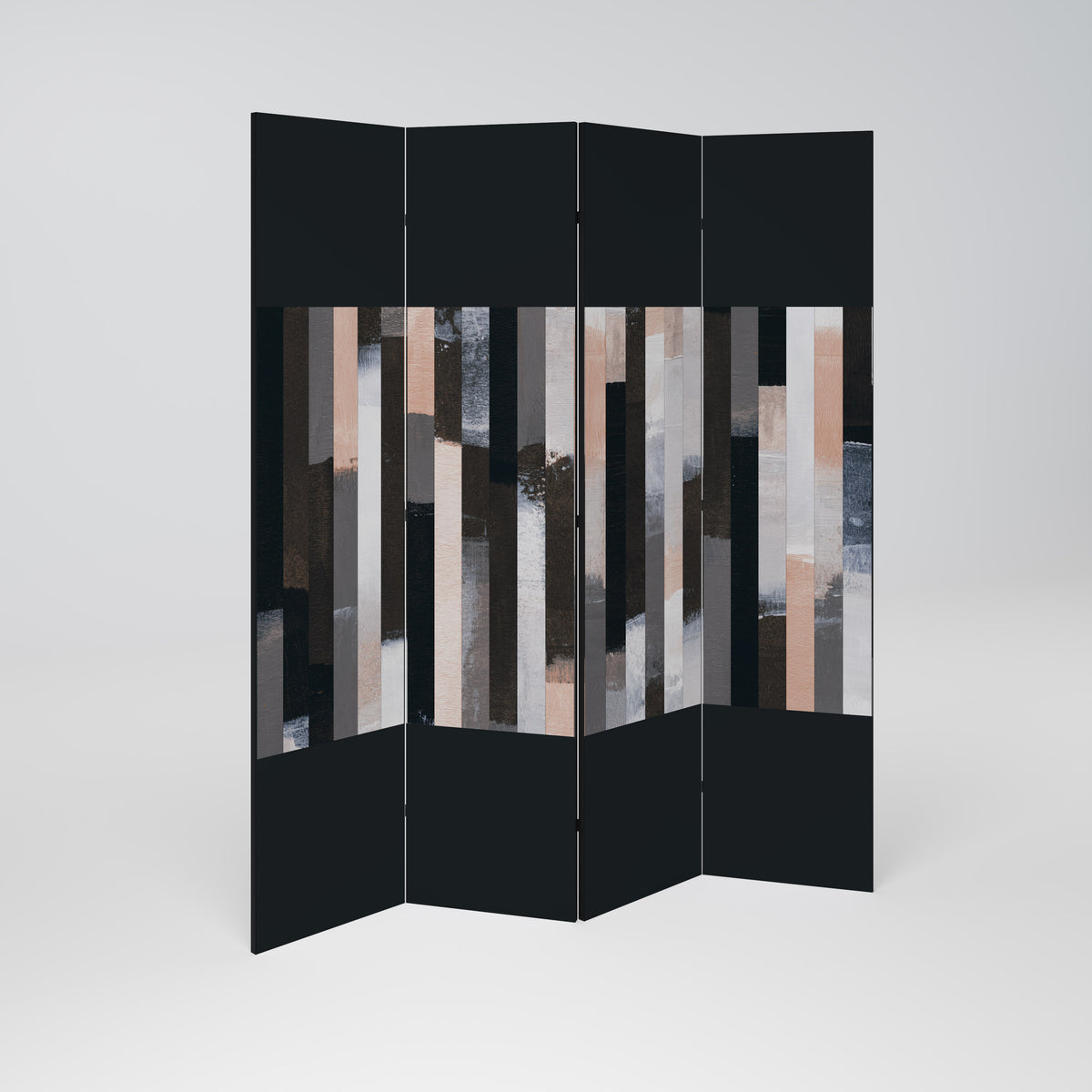 COLLAGE OF RECTANGLES Biombo de 4 paneles