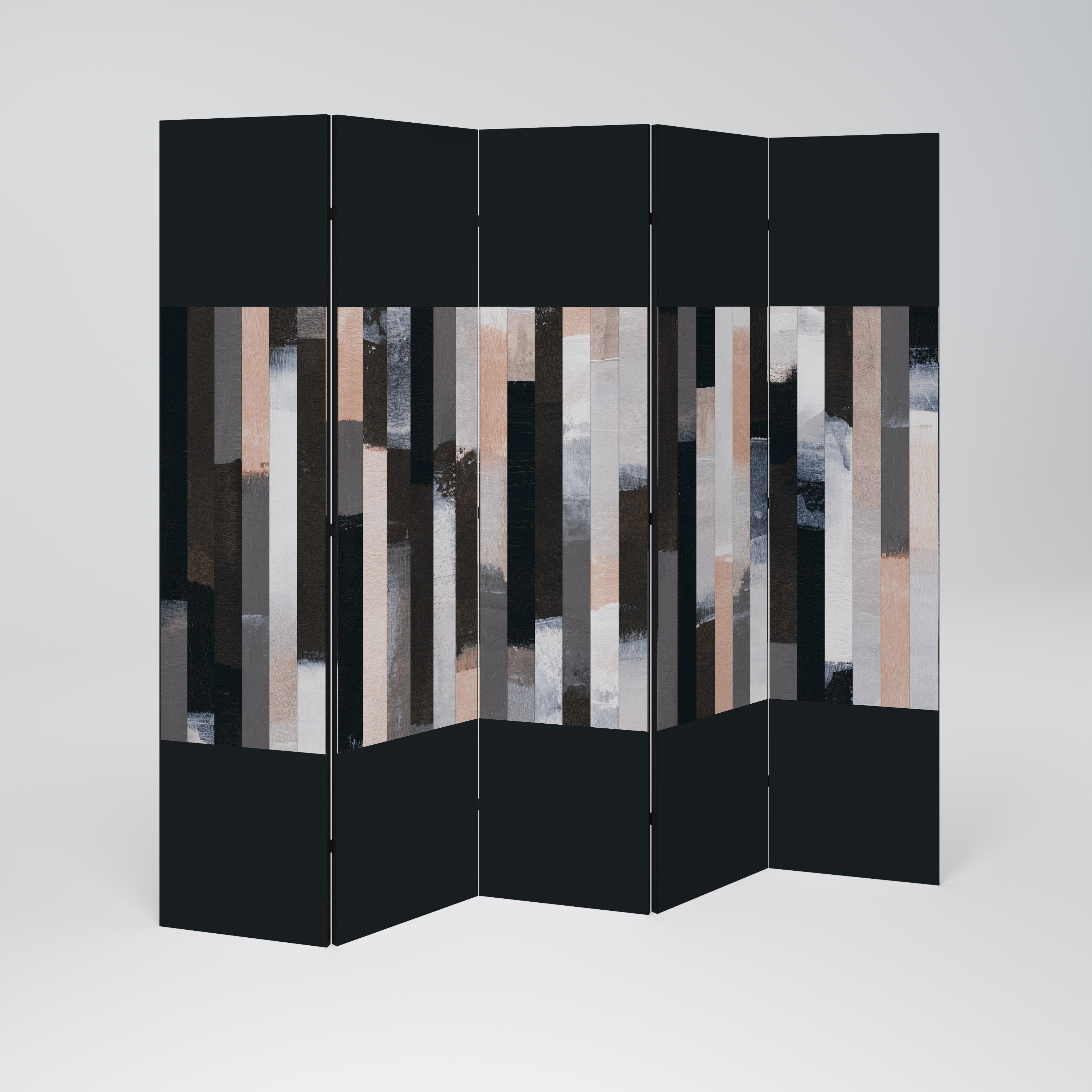 COLLAGE OF RECTANGLES 5-Panel Room Divider