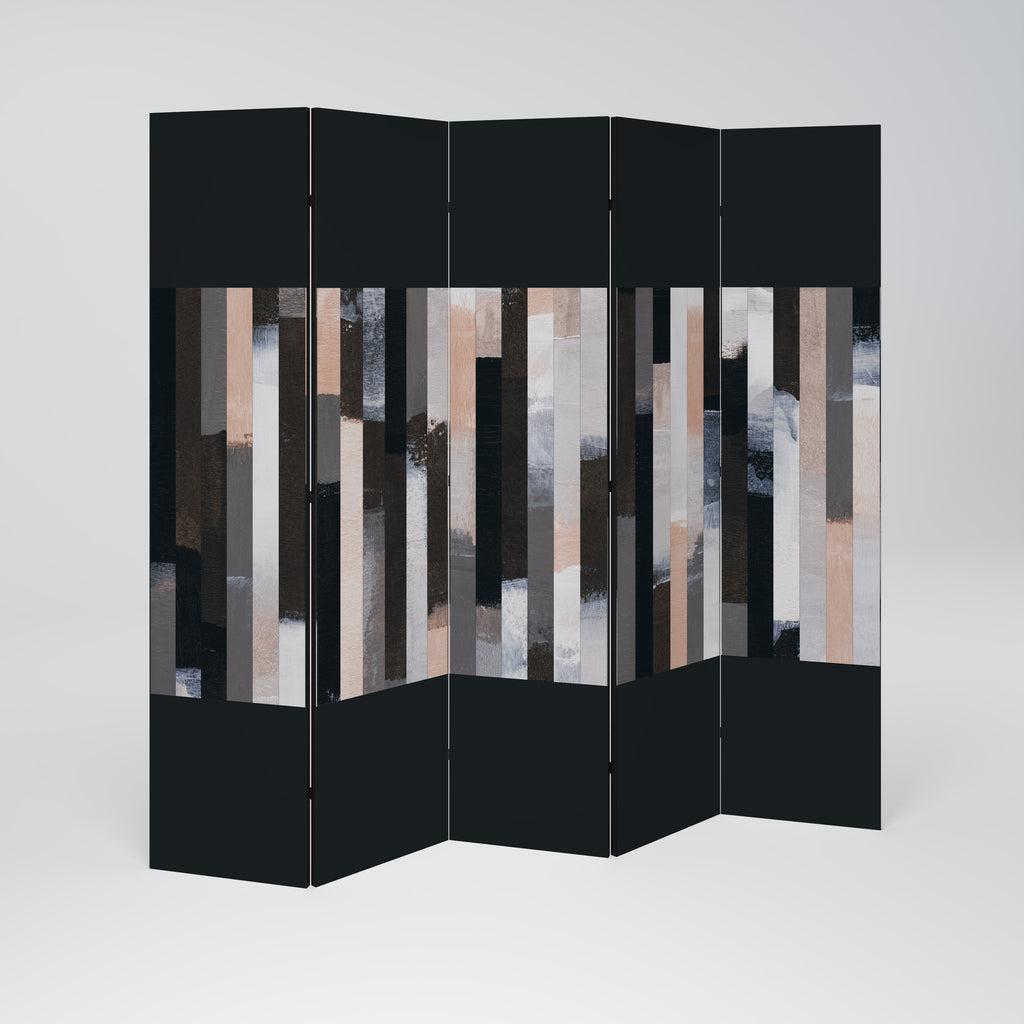 COLLAGE OF RECTANGLES 5-Panel Room Divider