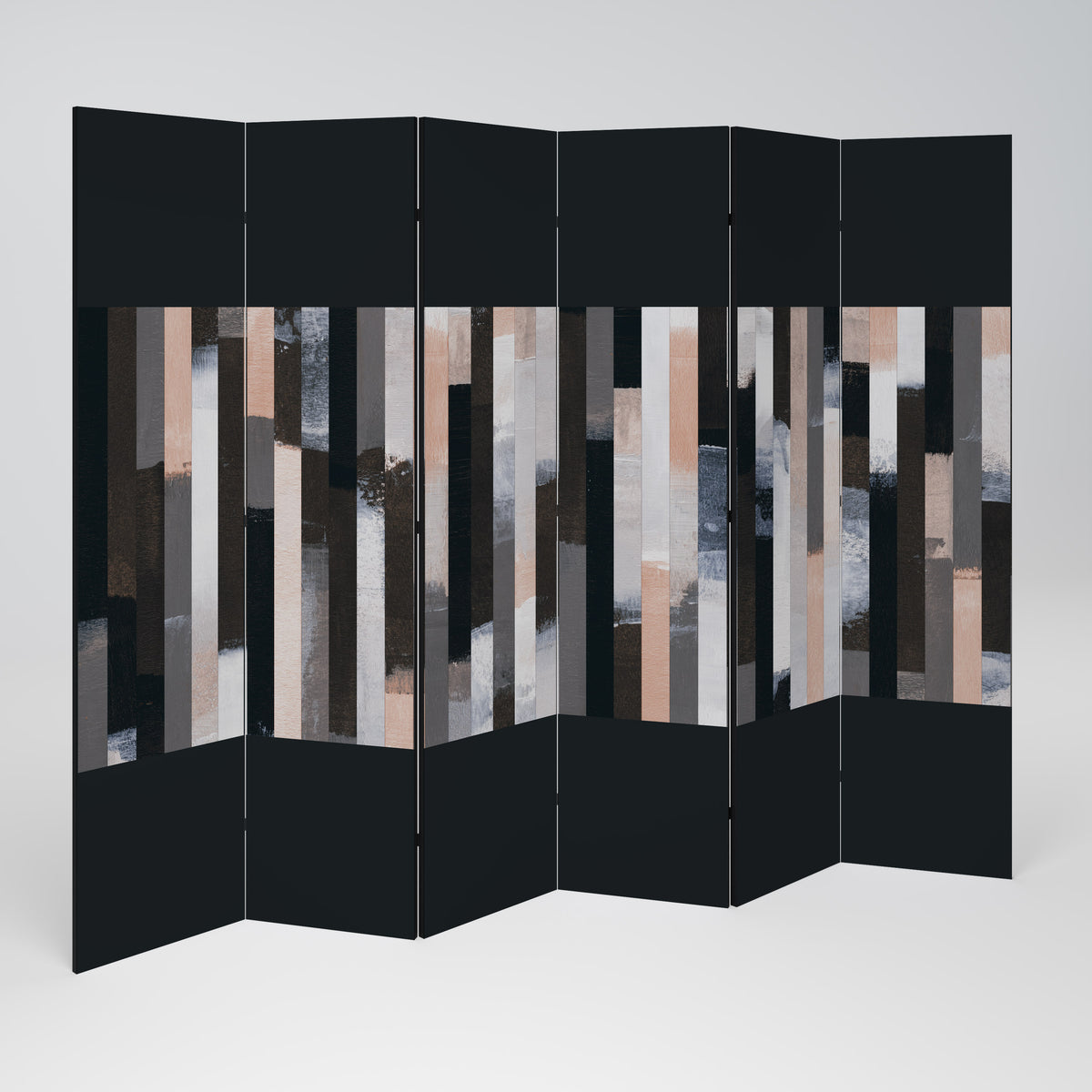 COLLAGE OF RECTANGLES Biombo de 6 paneles