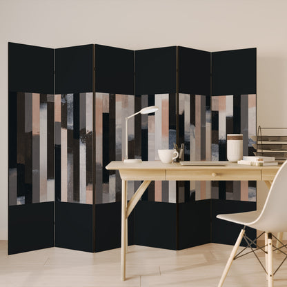 COLLAGE OF RECTANGLES 6-Panel Room Divider