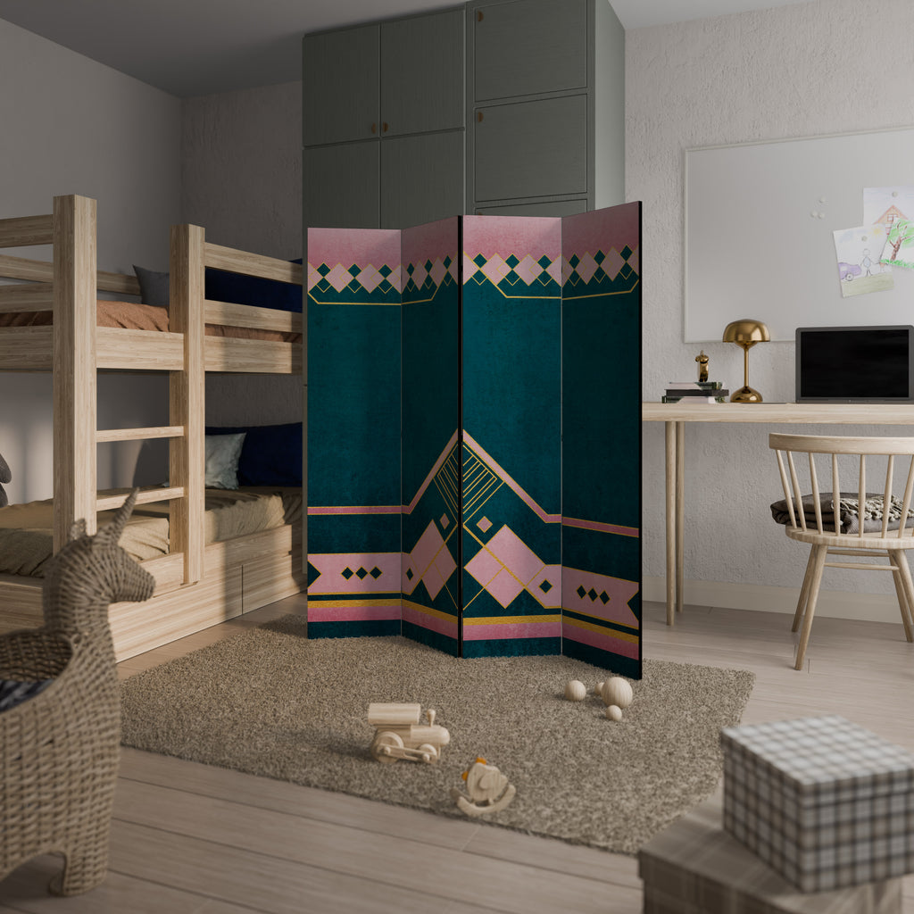 ROYAL COMPOSITION Decorative 4-Panel Room Divider