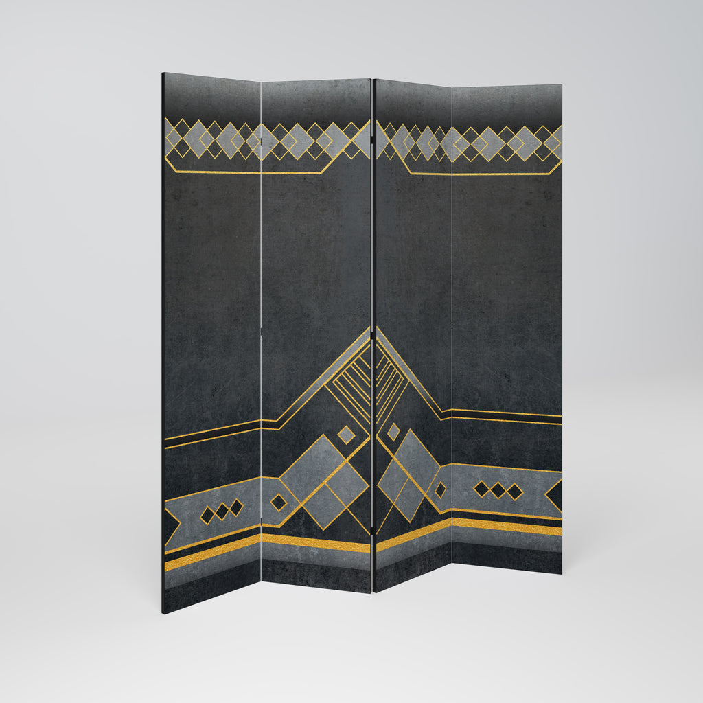 ROYAL ORDINARINESS Decorative 4-Panel Room Divider