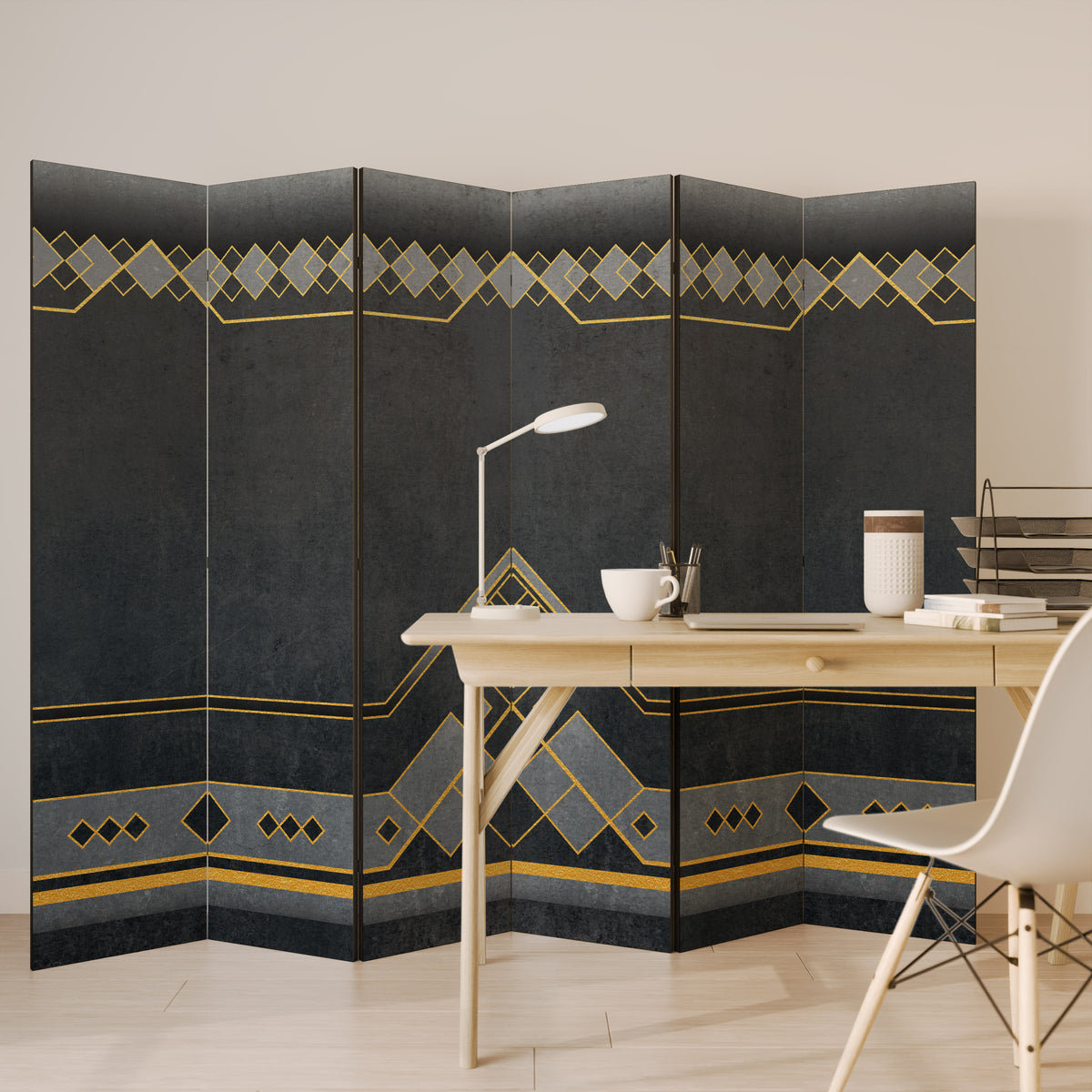ROYAL ORDINARINESS Biombo de 6 paneles