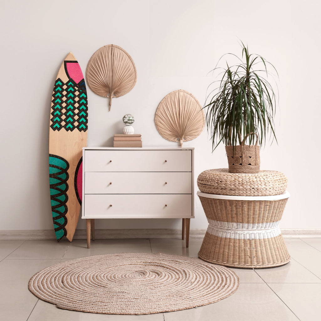 GEOMETRIC RHAPSODY Panel decorativo de tabla de surf