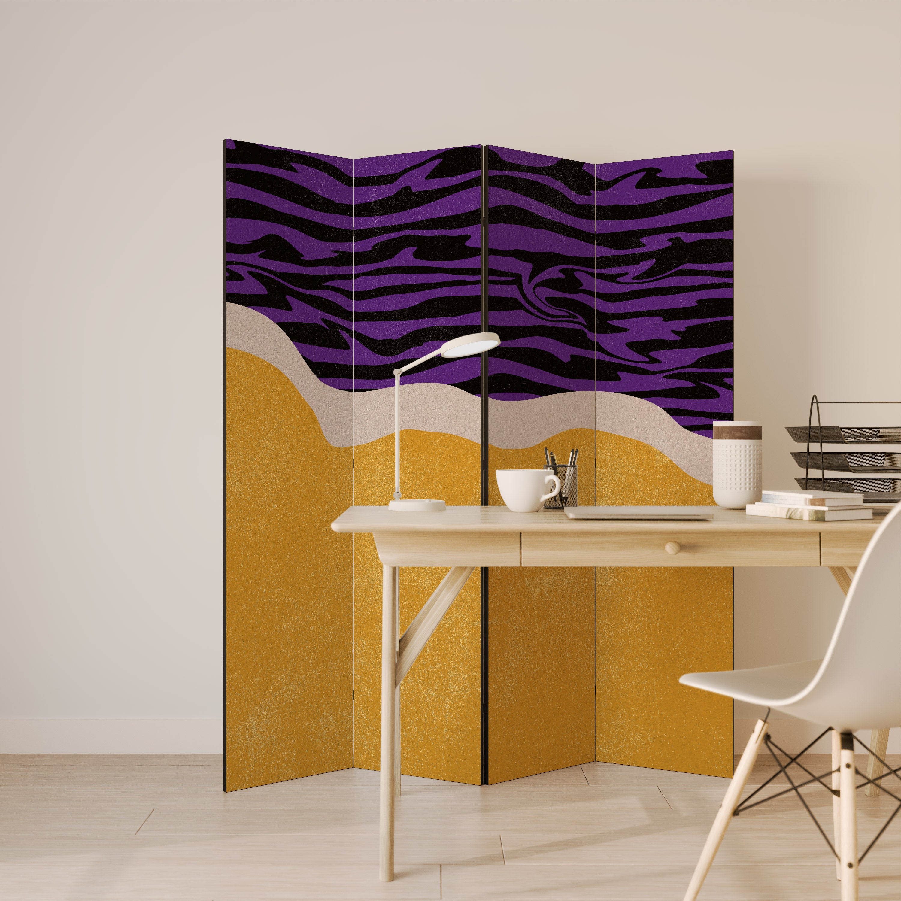 INDEPENDENT BORDER Decorative 4-Panel Room Divider