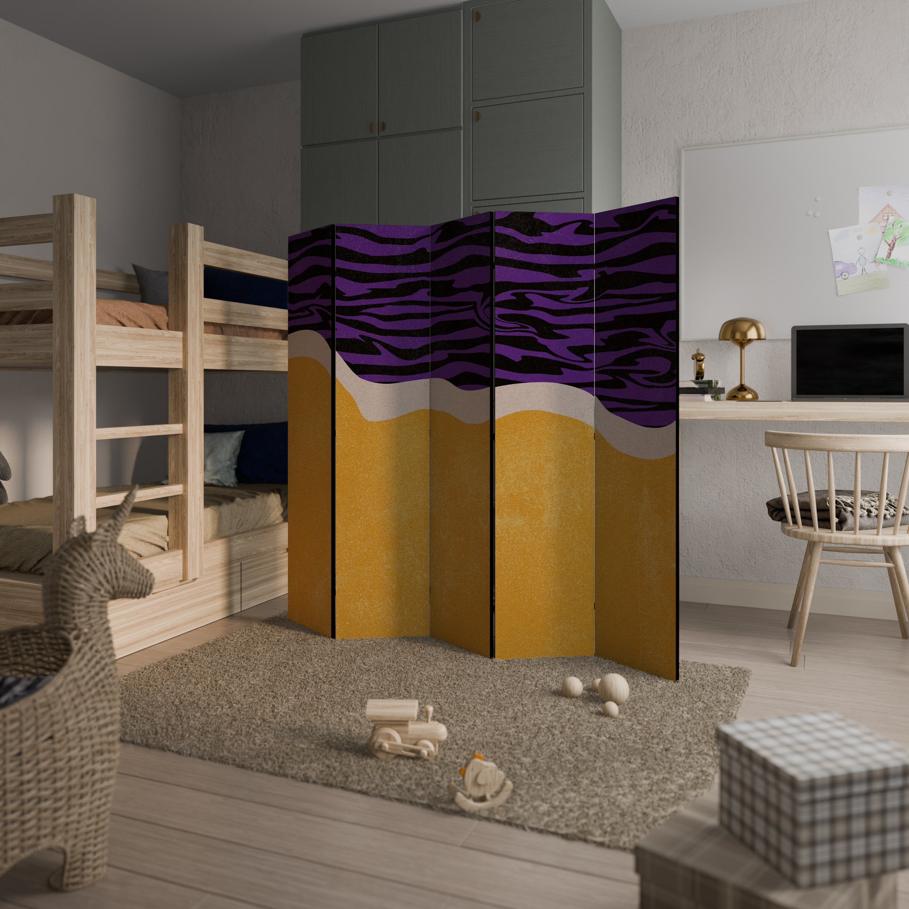 INDEPENDENT BORDER Decorative 5-Panel Room Divider