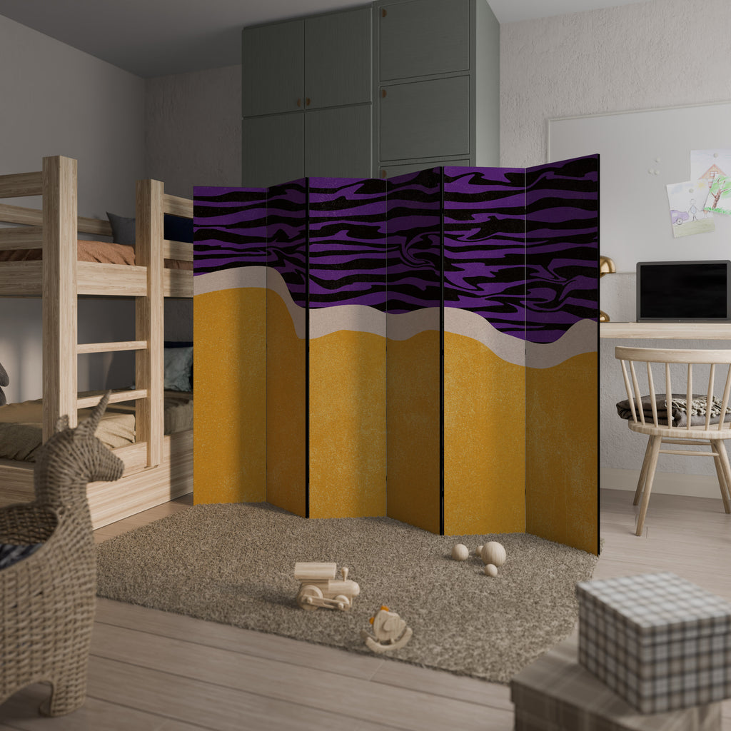 BORDE INDEPENDIENTE Separador de ambientes decorativo de 6 paneles