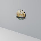 BIRCH KALEIDOSCOPE Estante Redondo Decorativo en Acabado Negro