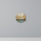 BIRCH KALEIDOSCOPE Estante Redondo Decorativo en Acabado Negro