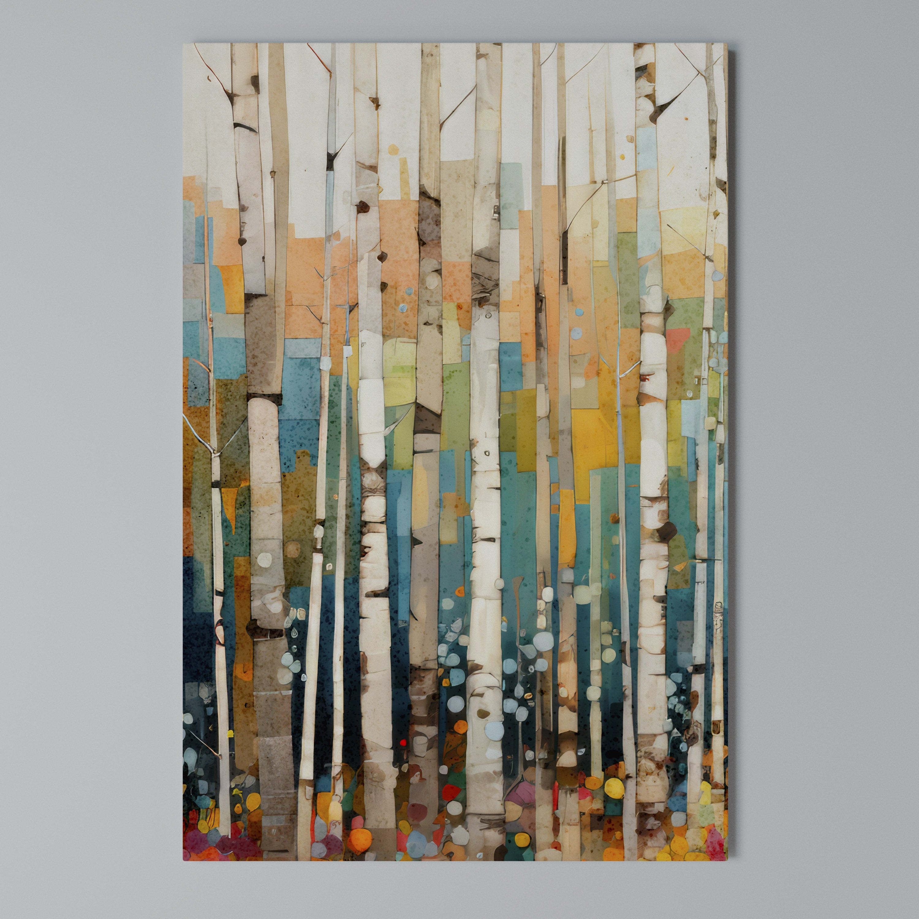 BIRCH KALEIDOSCOPE Cuadro en lienzo vertical